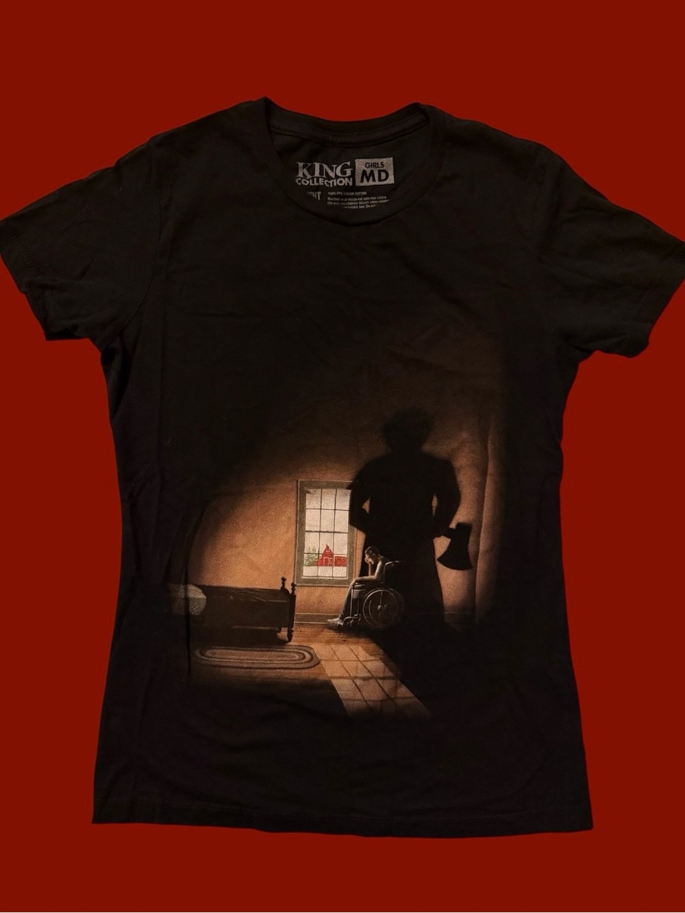 Stephen King’s Misery Officially Licensed Girl’s Sz M T-Shirt by Fright Rags